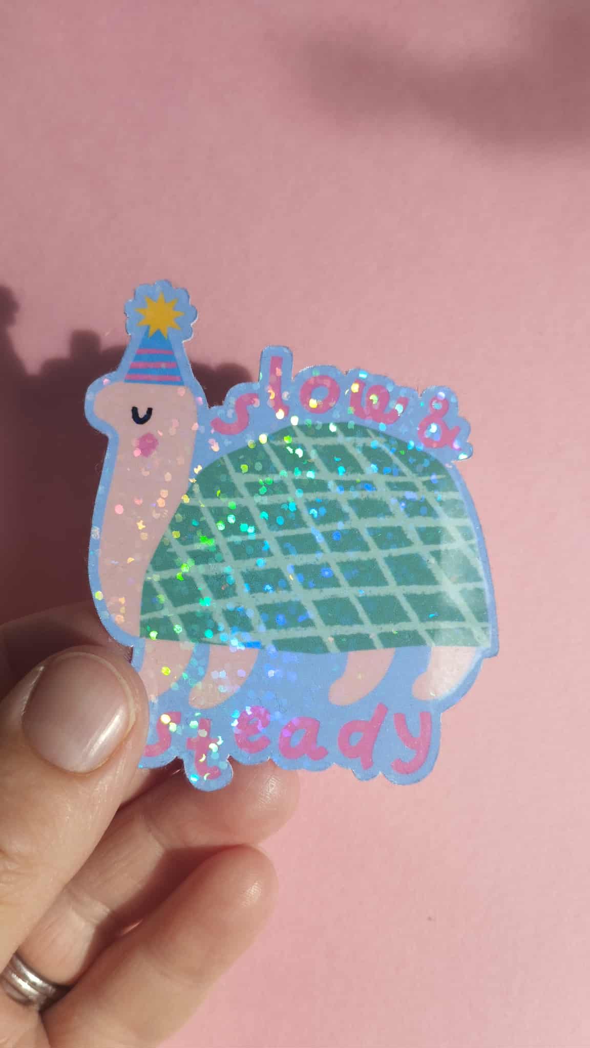 Slow and Steady Tortoise Sticker (Super Seconds sale)