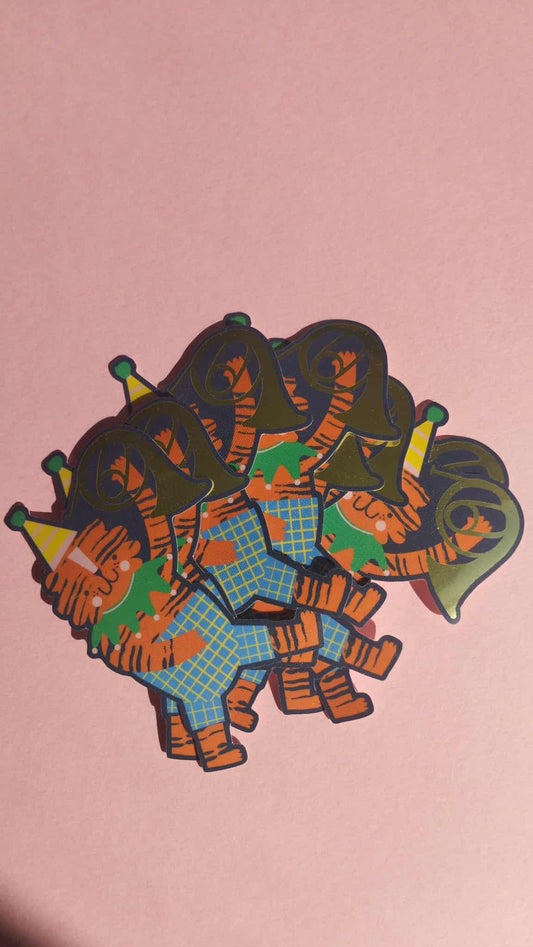 Tiger Circus Sticker (Super Seconds sale)