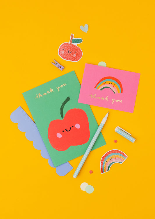 Happy Rainbow Holographic Vinyl Sticker