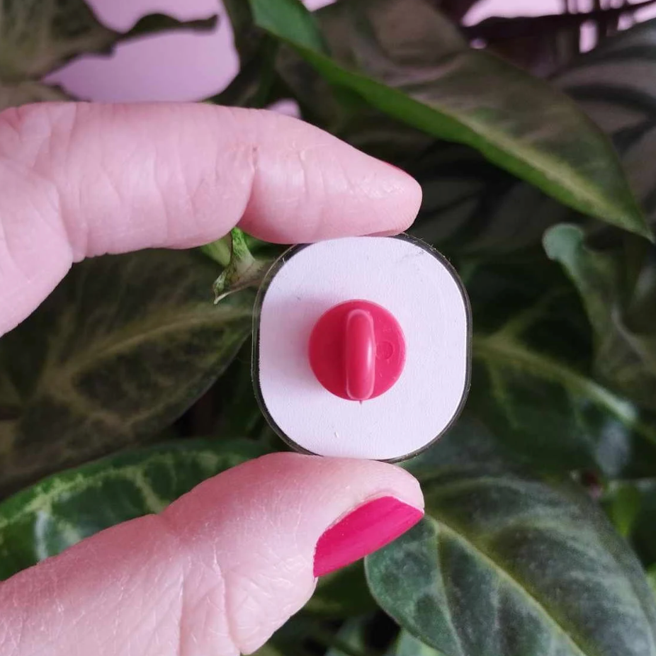 Mushroom Acrylic Pin: Eco-Friendly Badge (Super Seconds sale)