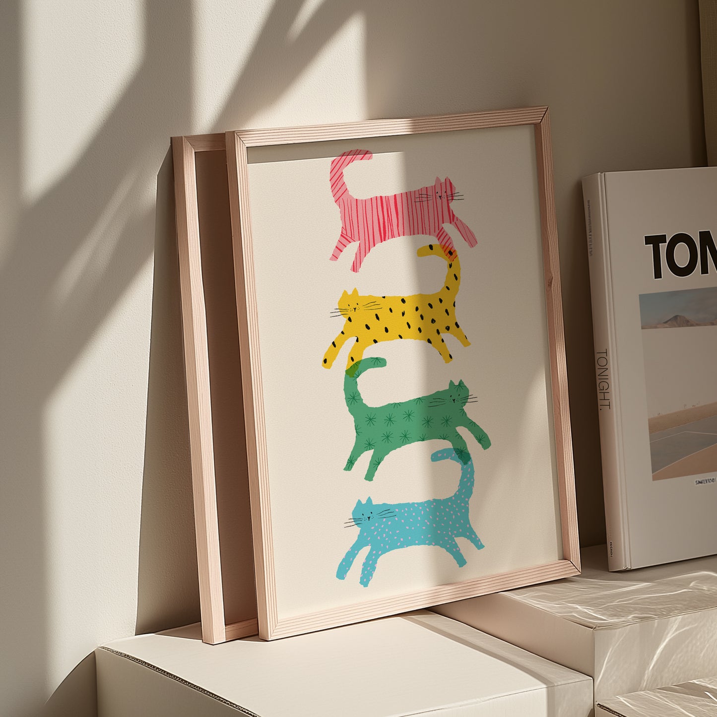 Stack of Cats A3/A4/A5 Art Print