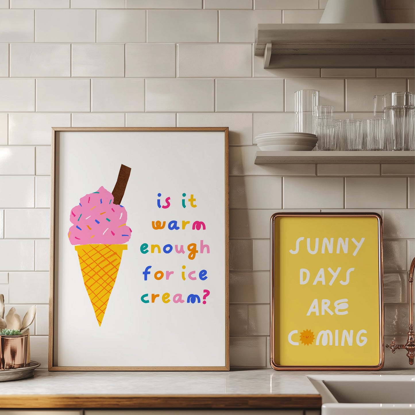 Is it Warm enough for Ice Cream A3/A4/A5 Art Print