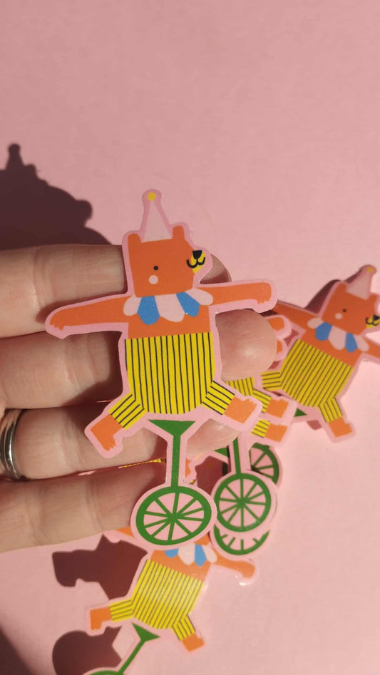 Bear Circus Sticker (Super Seconds sale)