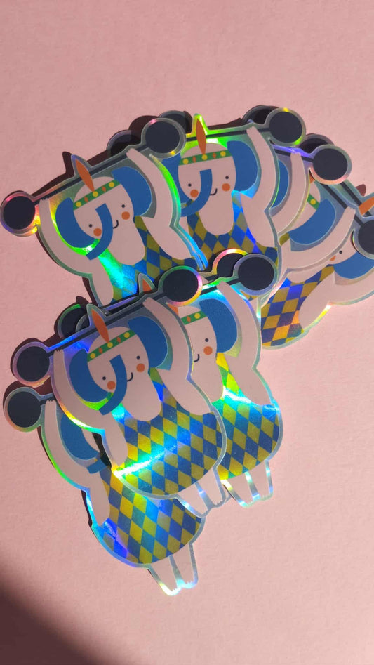 Elephant Circus Sticker (Super Seconds sale)