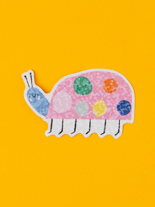 Spotty Ladybird Holographic Vinyl Sticker