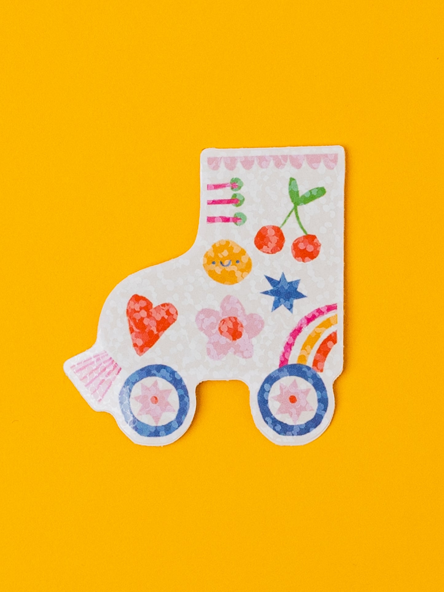 Roller skate Holographic Vinyl Sticker