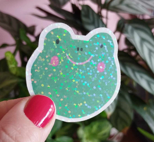 Frog Sparkly Sticker (Super Seconds sale)