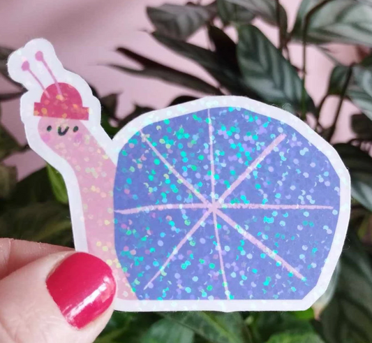 Snail Sparkly Sticker (Super Seconds sale)
