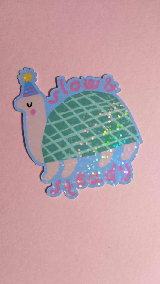 Slow and Steady Tortoise Sticker (Super Seconds sale)